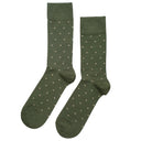 Polka Dress classic bambusa zeķes – tumši zaļas